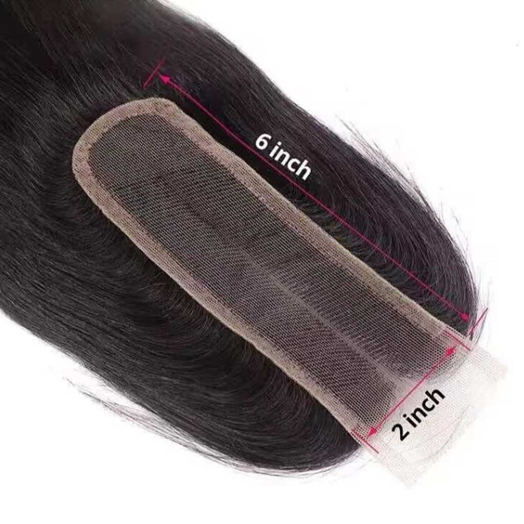 Bombtress Water Wave Virgin Hair 3 Bundles With 2x6 HD Lace Closure
