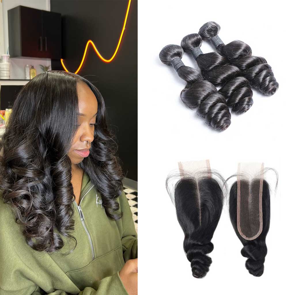 Bombtress-loose-wave-3-bundles-with-2x6-Hd-lace-closure-virgin-human-hair-loose-wave-bundles
