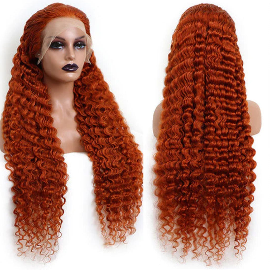 Ginger-organge-deep-wave-curly-wig-colored-human-hair-wigs-preplucked-lace-front-wig-transparent-lace-closure-wig