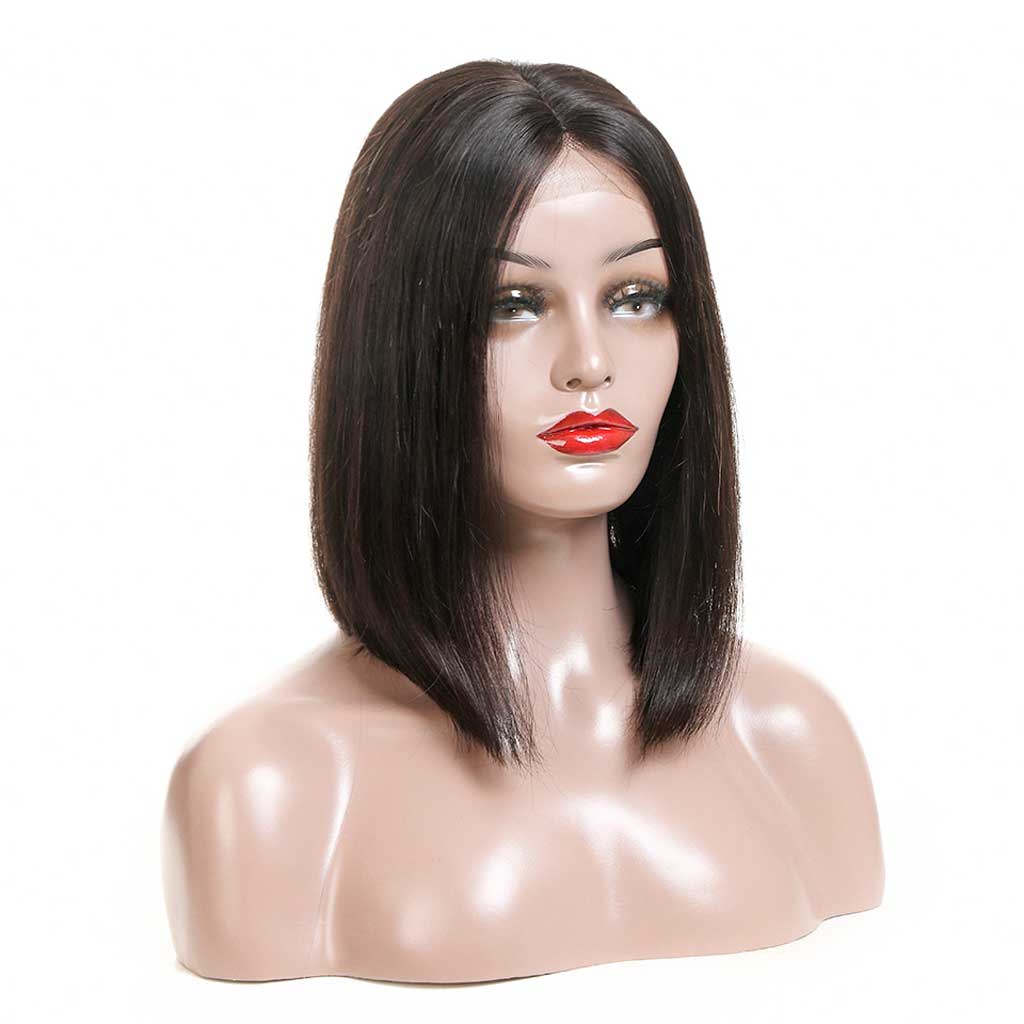 Bombtress Bob Wig 4x4 5x5 Straight Hair Lace Closure Wig Middle Part