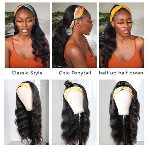 Body Wave Headband Wig Glueless Human Hair Wigs