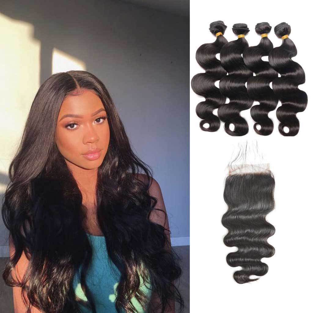 Bombtress-Brazilian-body-wave-virgin-hair-4-bundles-with-4x4-lace-closure-deal-cheap-human-hair-products