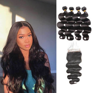 Bombtress-Brazilian-body-wave-virgin-hair-4-bundles-with-4x4-lace-closure-deal-cheap-human-hair-products