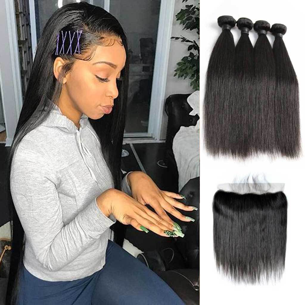 Bombtress-Brazilian-straight-virgin-hair-4-bundles-with-lace-frontal-deal-cheap-human-hair-on-sale