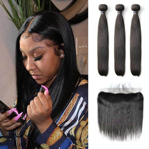 Straight virgin hair deals