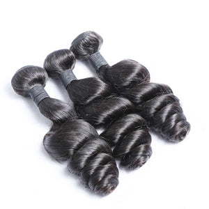 Brazilian-loose-wave-bundles with-frontal-closure-virgin-hair-weaves-with-preplucked-lace-frontal
