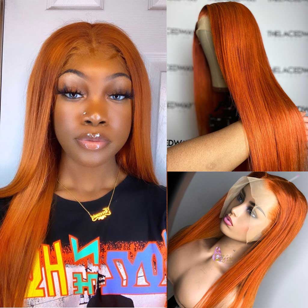 Ginger-lace-front-wig-lace-closure-wig-for-black-women-glueless-colored-straight-hair-frontal-wig