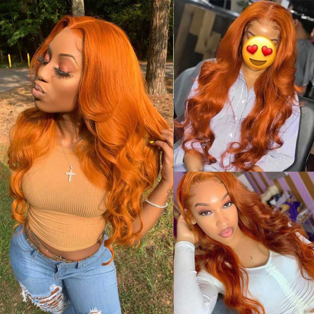 Ginger-lace-front-wig-for-black-women-preplucked-colored-frontal-wig-180%-density
