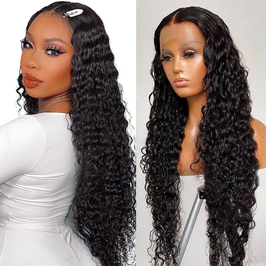 HD Lace Wigs Invisible Lace Wigs Deep Wave Closure Wig Frontal Wig