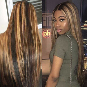 Mix-color-ombre-hair-highlight-wig-4x4-lace-closure-wig-13x4-frontal-wig-preplucked-straight-human-hair-wigs