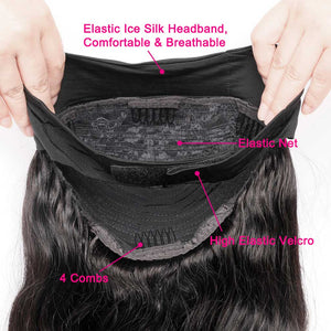 Body Wave Headband Wig Glueless Human Hair Wigs