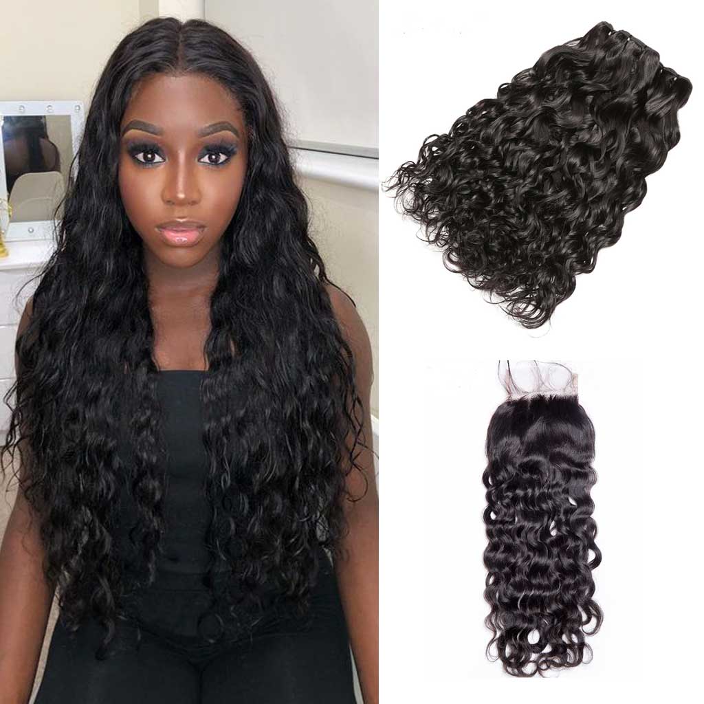 water-wave-3-bundles-with-lace-closure-deal-100-virgin-human-hair-beatiful-wet-and-wavy-hair