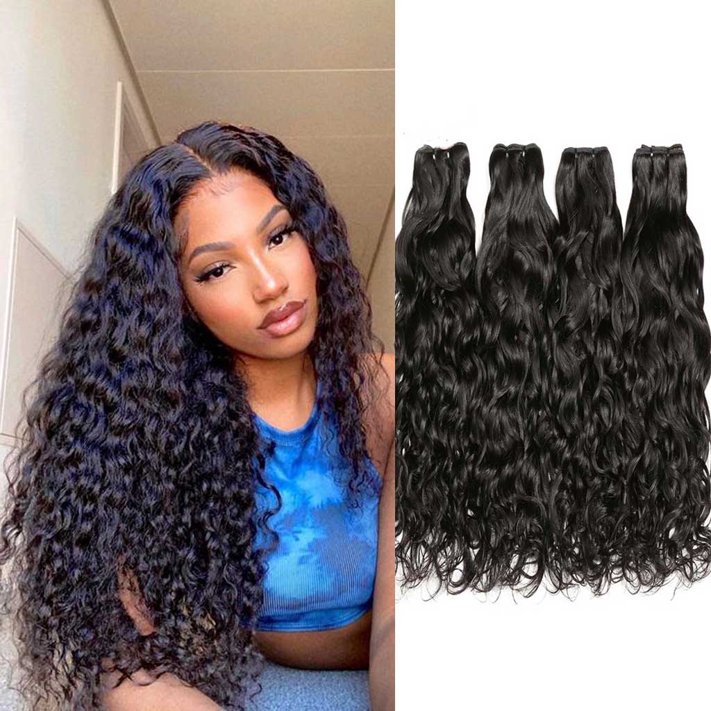 Brazilian Water Wave Raw Virgin 100 Human Hair Lace Frontal Wavy